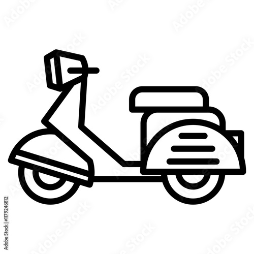 scooter single icon