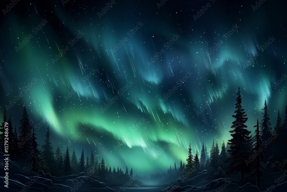 Fototapeta premium Awesome Capturing the Magic of the Aurora