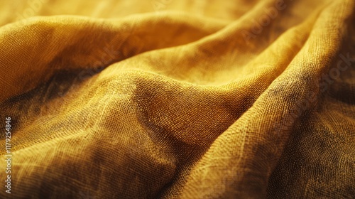 Golden Hour Fabric Drape: Luxurious Texture and Warmth