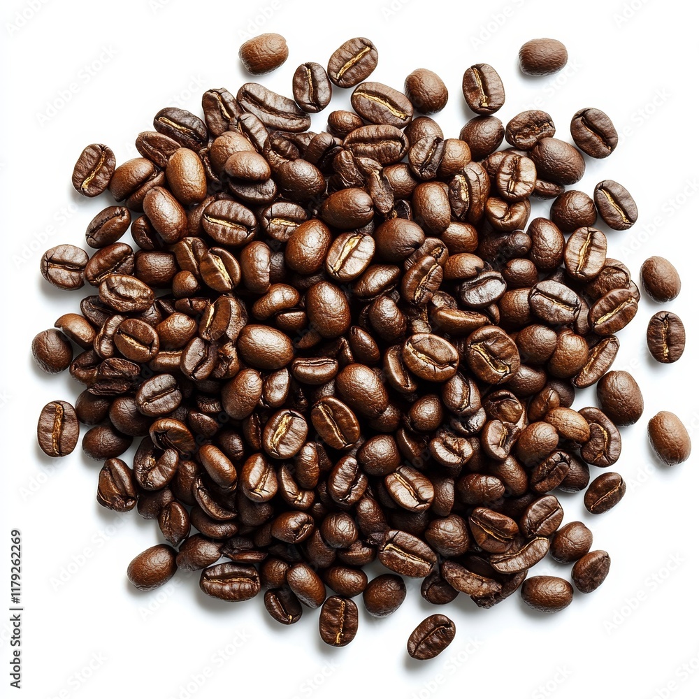 Fototapeta premium Guatemalan Coffee Beans – Specialty Coffee, Premium Quality, Gourmet Flavor, and Sustainable Agriculture