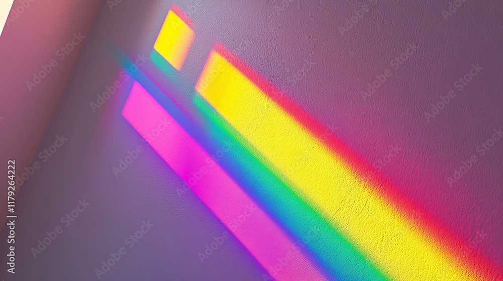 Obraz premium Lens Flare and Iridescent Prism Effect – Artistic Light Play, Visual Magic, Optical Physics, and Abstract Beauty