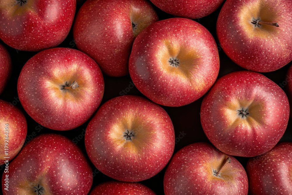 Red apples overhead dark background food flatlay Red apples overhead dark background food flatlay