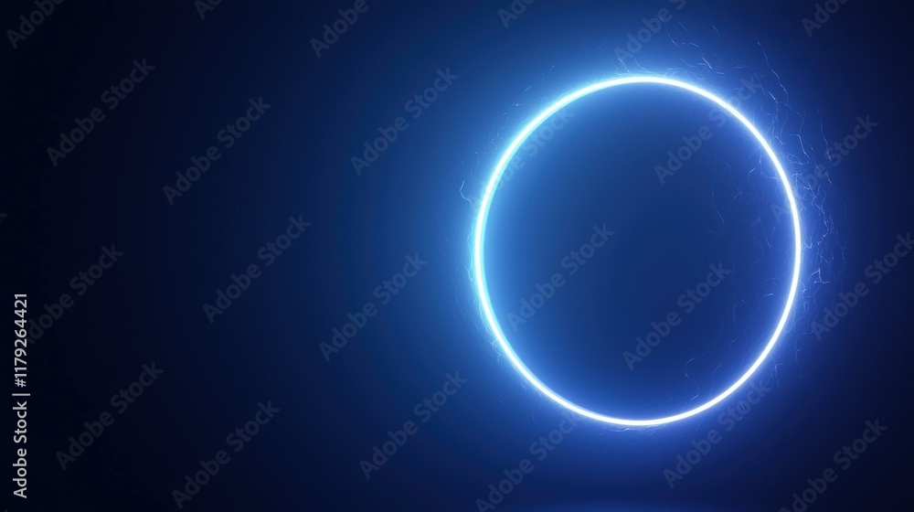 Glowing Neon Circle Abstract Background Glowing Neon Circle Abstract Background