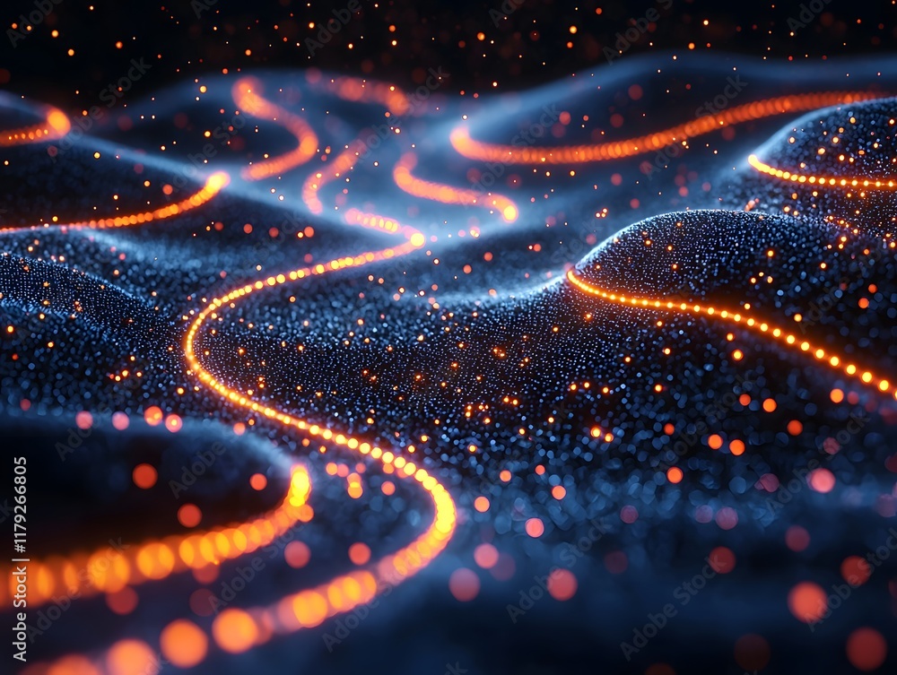 Captivating 3D Electric Circuit Diagram with Glowing Dynamic Currents Digital Concept Art Captivating 3D Electric Circuit Diagram with Glowing Dynamic Currents Digital Concept Art
