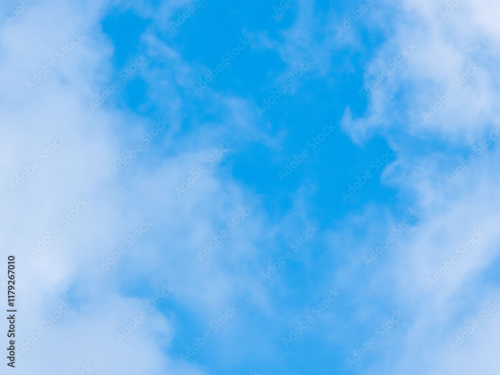 Obraz premium 1月の青空と白い雲20