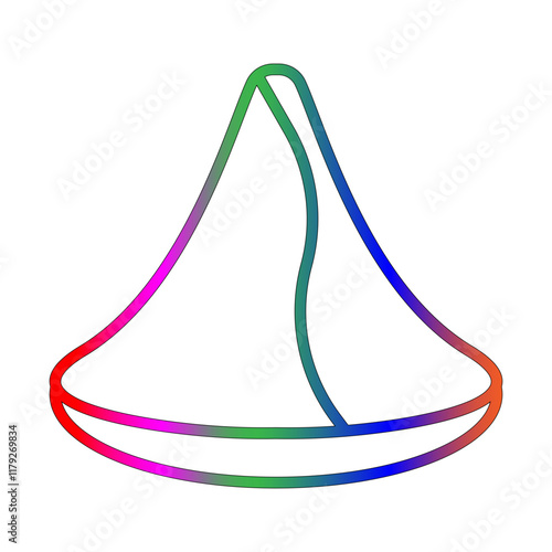 Samosa line gradient icon