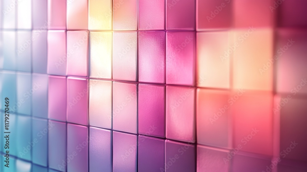 Abstract Pink And Blue Square Tile Pattern Abstract Pink And Blue Square Tile Pattern