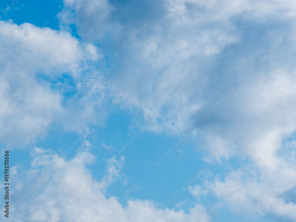 Obraz premium 1月の青空と白い雲38