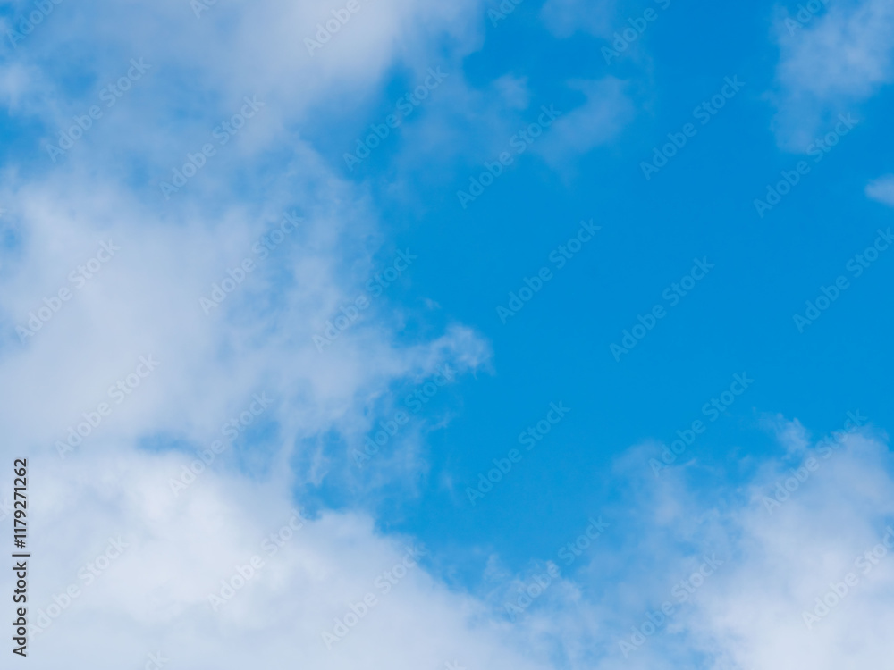 Fototapeta premium 1月の青空と白い雲40