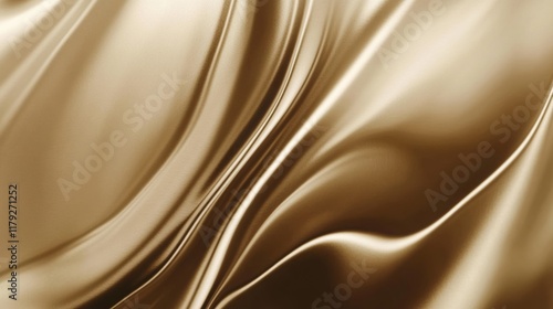 Smooth sepia silk satin fabric texture.