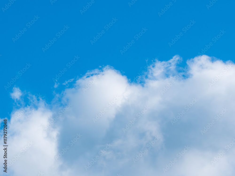 Fototapeta premium 1月の青空と白い雲50