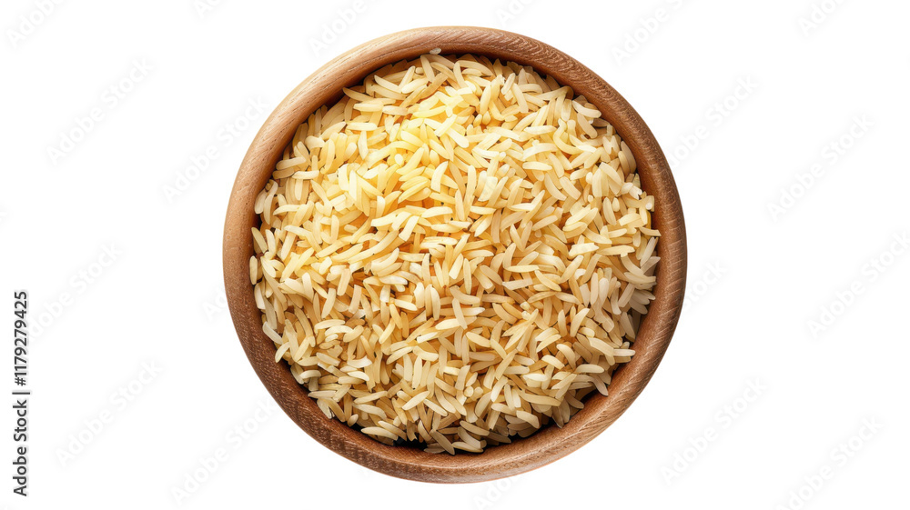 Delicious Fried Rice: Top View Isolated for Culinary Use Delicious Fried Rice: Top View Isolated for Culinary Use