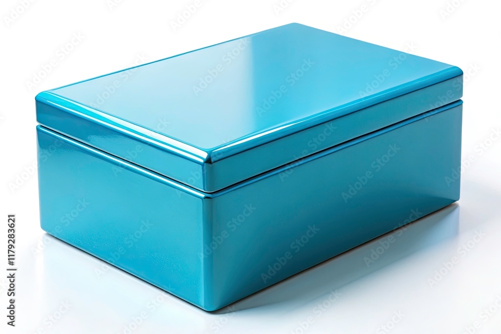 Electric Blue Box, Cyan Lid, High Depth of Field, Abstract, Energetic, Striking, Rectangular, Blank, Product Photography, 3D Render Electric Blue Box, Cyan Lid, High Depth of Field, Abstract, Energetic, Striking, Rectangular, Blank, Product Photography, 3D Render