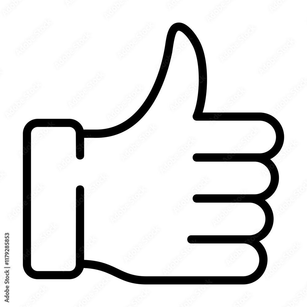 Thumbs Up Vector Icon Design Thumbs Up Vector Icon Design