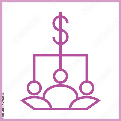 Dividend icon Design