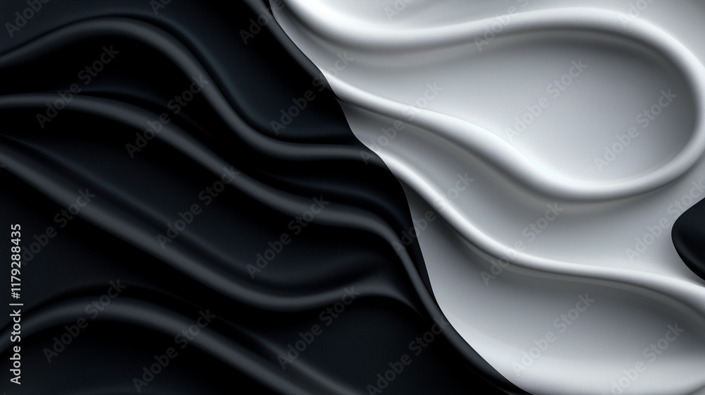 Curved patterns in bold black and white contrast, modern and futuristic aesthetic. Curved patterns in bold black and white contrast, modern and futuristic aesthetic.
