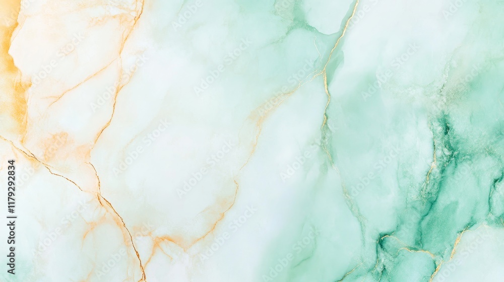 A serene marble texture with soft green and orange hues, ideal for backgrounds. A serene marble texture with soft green and orange hues, ideal for backgrounds.