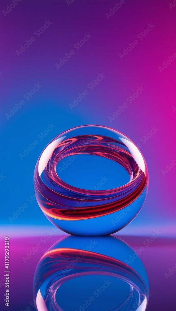 The Crystal Ball with water splash inside. Beautiful creative The Crystal Ball with water splash inside. Beautiful creative