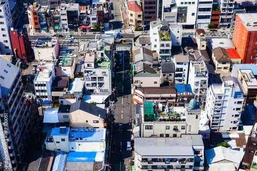 通天閣から見た大阪の街並 photo