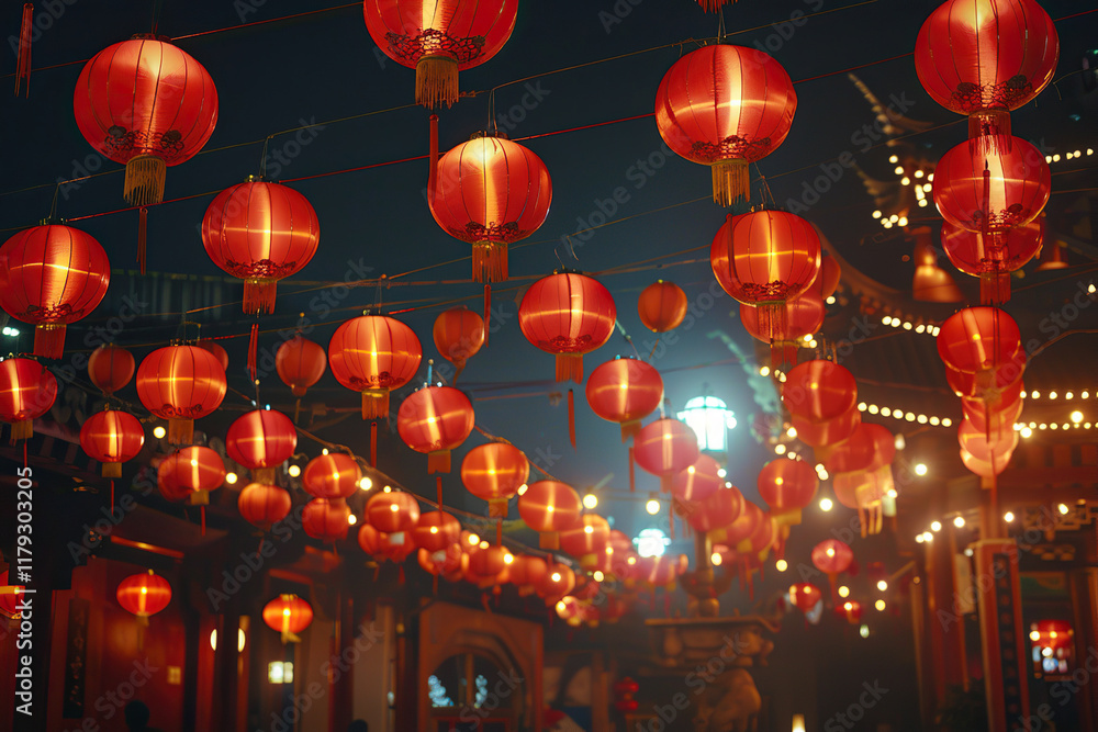 Beautiful holiday composition for happy celebrate chinese festival of lanterns, abstract vivid composition consists of fictional unreal fantastic vision on background Beautiful holiday composition for happy celebrate chinese festival of lanterns, abstract vivid composition consists of fictional unreal fantastic vision on background