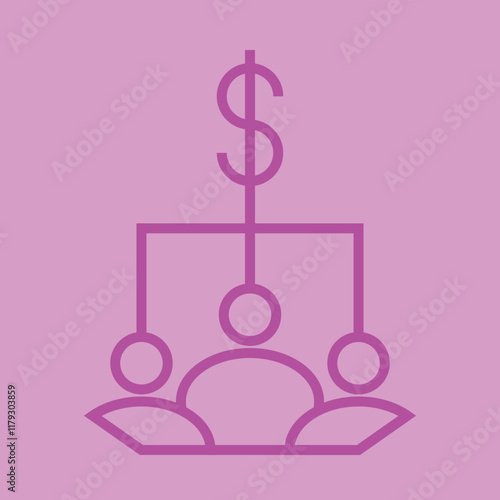 Dividend icon Design