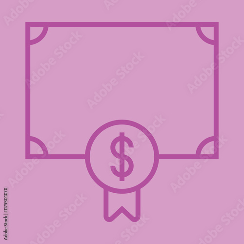 Share Certificate icon Design