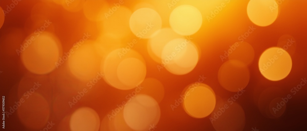 Obraz premium Abstract orange bokeh background adds warmth and a touch of magic to any visual project. Generative AI
