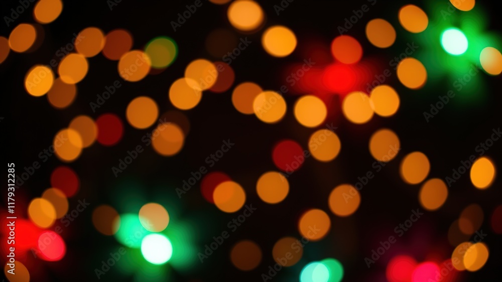 Obraz premium Defocused Bokeh Lights Christmas Eve Party Background 2023 Abstract Design