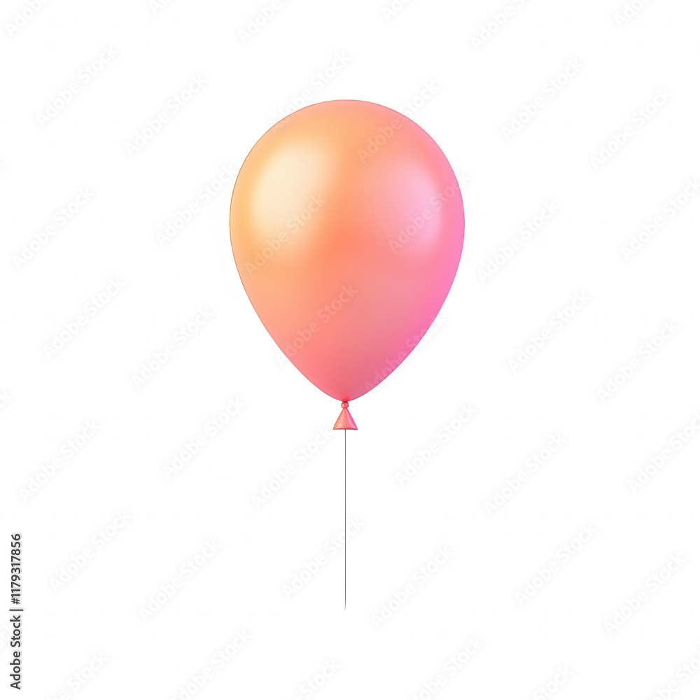 A beautiful pink balloon floating gently, symbolizing joy and celebration., isolated on a transparent background. A beautiful pink balloon floating gently, symbolizing joy and celebration., isolated on a transparent background.