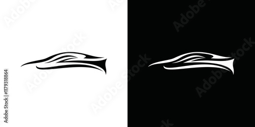 simple vector sports car logo