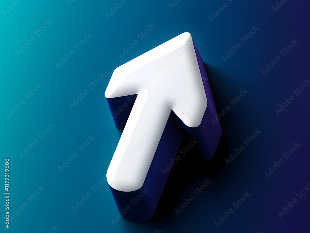 Upward Blue Gradient Arrow: A Dynamic Vector Symbol of Growth and Progress Upward Blue Gradient Arrow: A Dynamic Vector Symbol of Growth and Progress