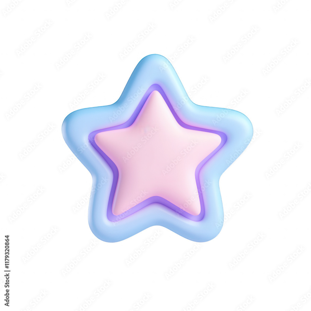 A colorful star-shaped graphic in soft pastel colors, perfect for creative designs., isolated on a transparent background. A colorful star-shaped graphic in soft pastel colors, perfect for creative designs., isolated on a transparent background.