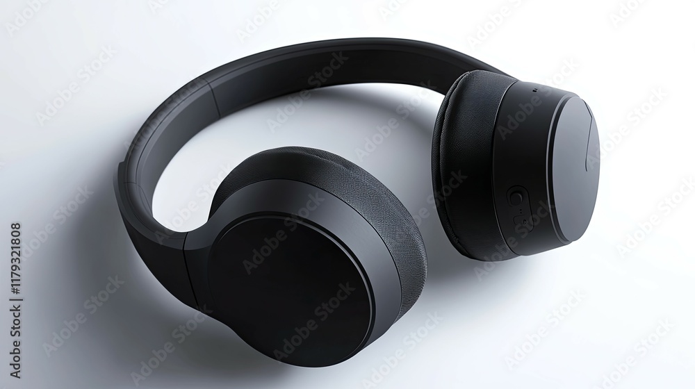 Sleek Black Wireless Headphones: Minimalist Design, Modern Aesthetic Sleek Black Wireless Headphones: Minimalist Design, Modern Aesthetic