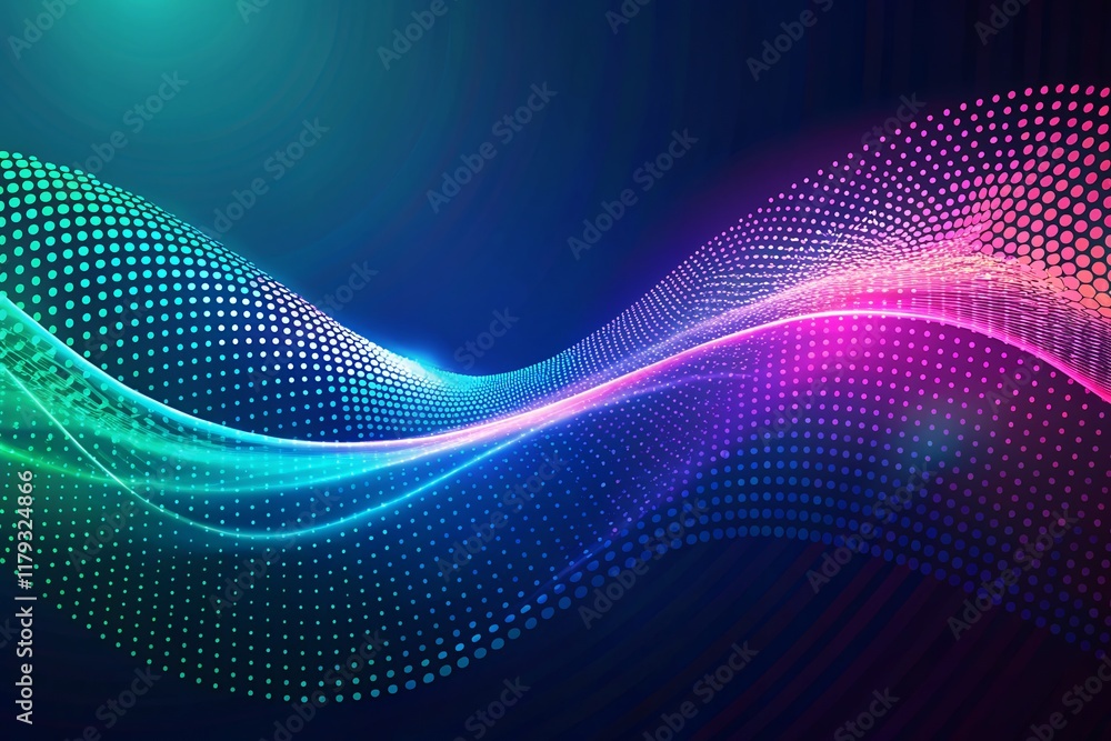 abstract blue background wave technology background with blue light digital effect corporate concept abstract blue background wave technology background with blue light digital effect corporate concept