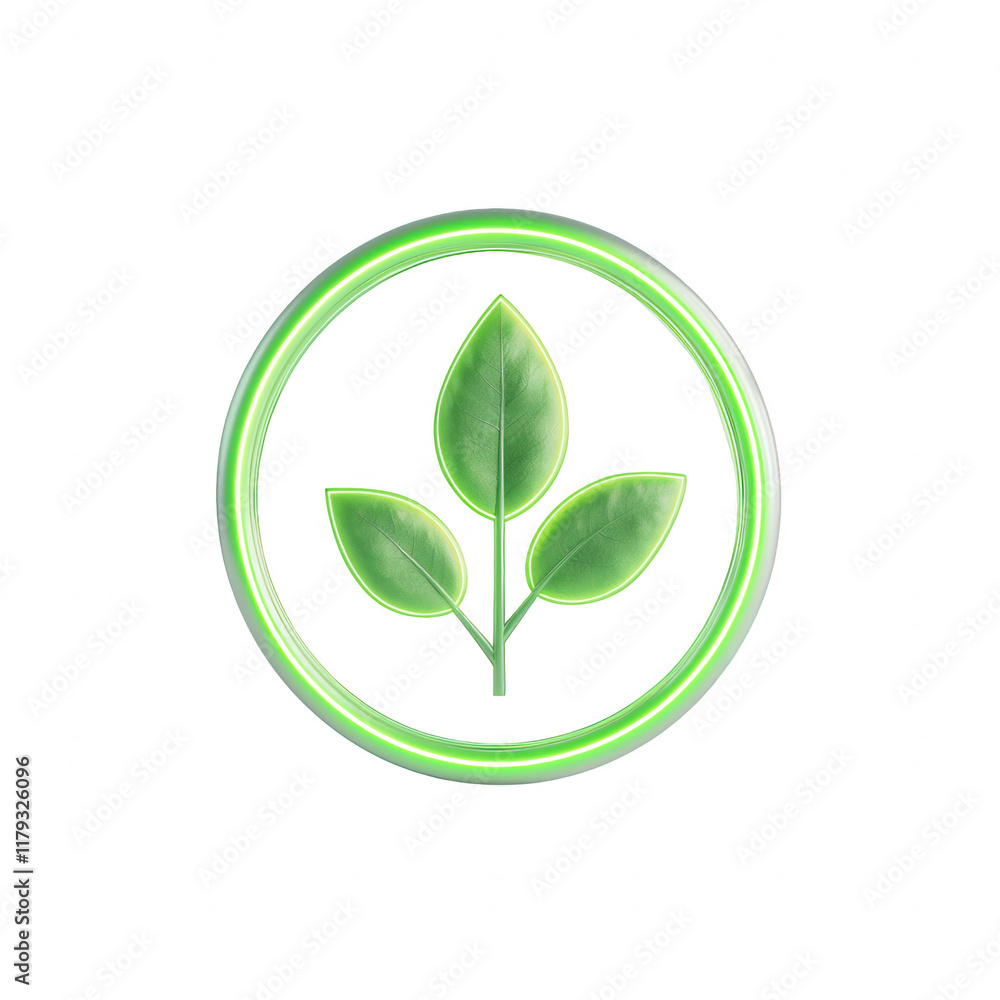 A vibrant green leaf logo symbolizing nature and sustainability., isolated on a transparent background. A vibrant green leaf logo symbolizing nature and sustainability., isolated on a transparent background.