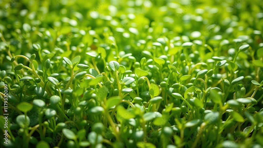 Fresh Green Sprouts - Nature's Bounty - AI Photography Fresh Green Sprouts - Nature's Bounty - AI Photography