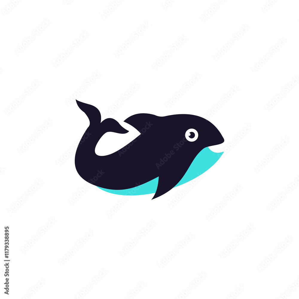 Obraz premium dolphin illustration , logo vector 