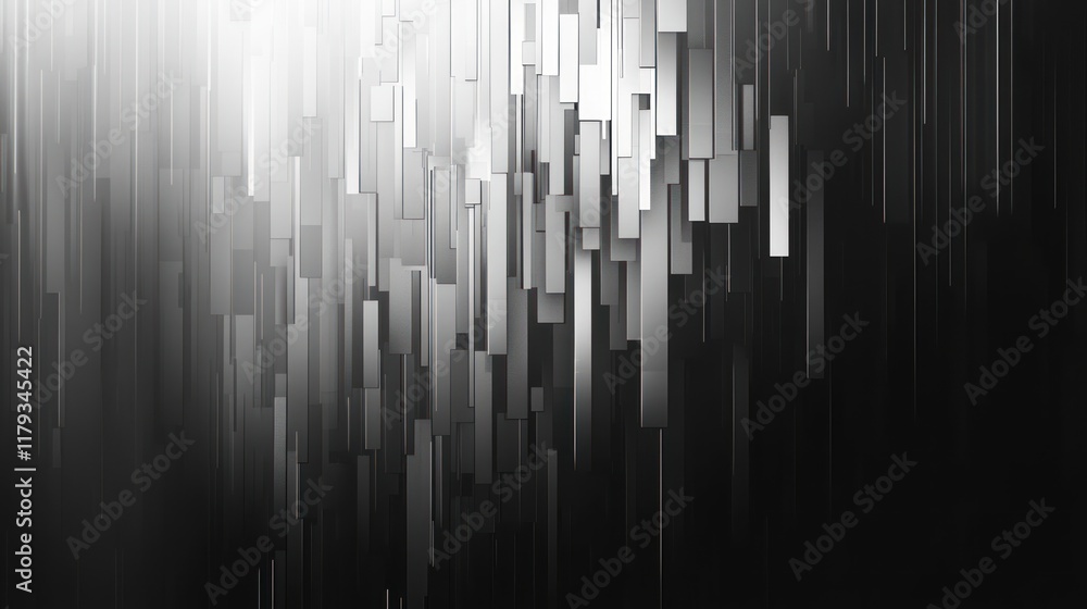 Abstract grayscale background with vertical rectangular shapes, varying in shades and sizes, creating a dynamic, textured effect. Abstract grayscale background with vertical rectangular shapes, varying in shades and sizes, creating a dynamic, textured effect.