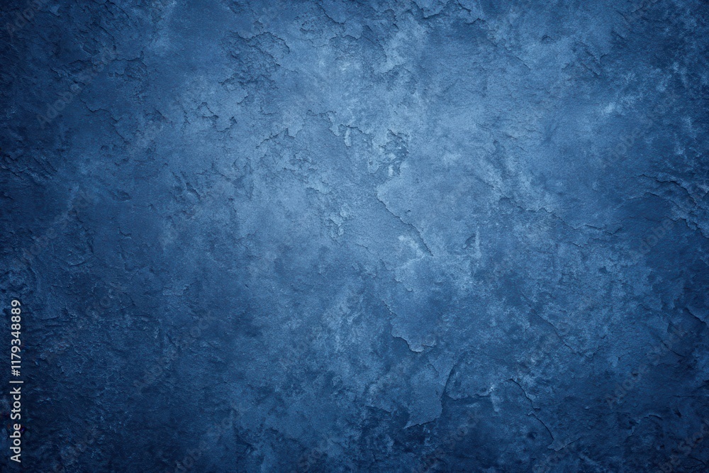Fototapeta premium Deep Blue Textured Wall Background A Rustic, Uneven Surface Ideal for Design Projects