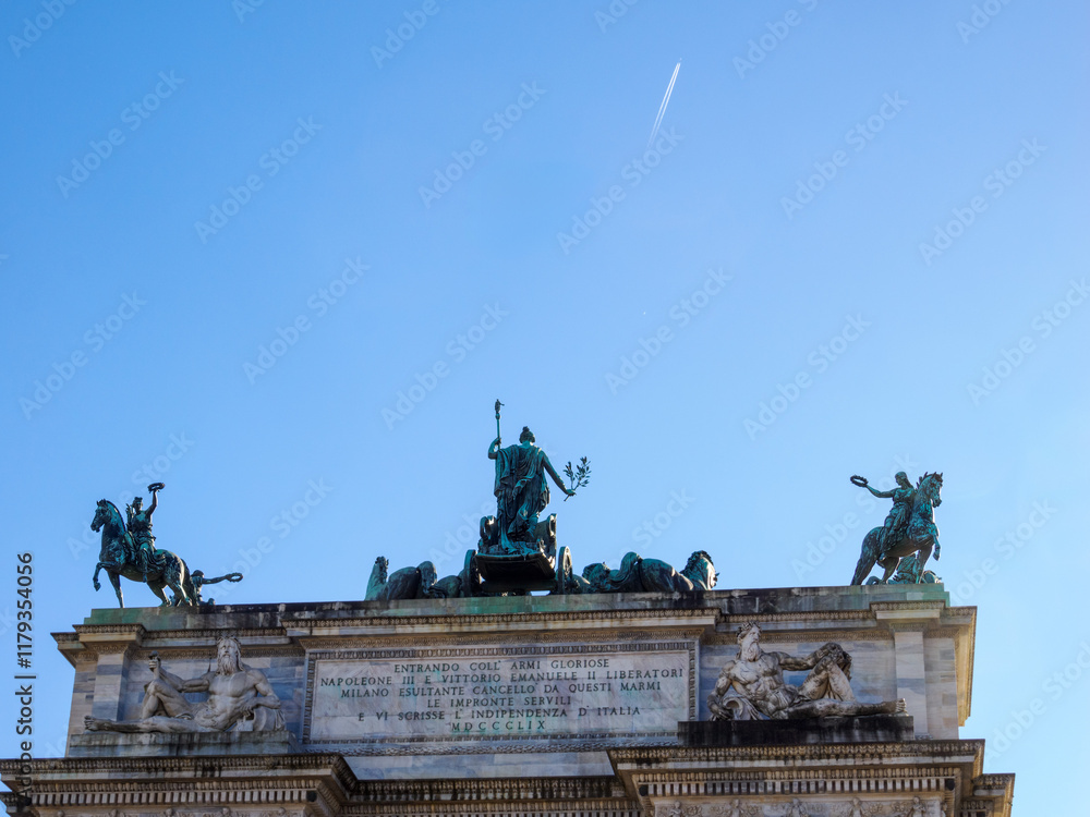 Fototapeta premium Arco della Pace in Milan, Italy