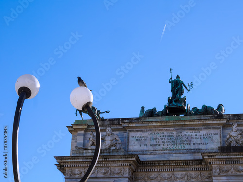 Arco della Pace in Milan, Italy photo