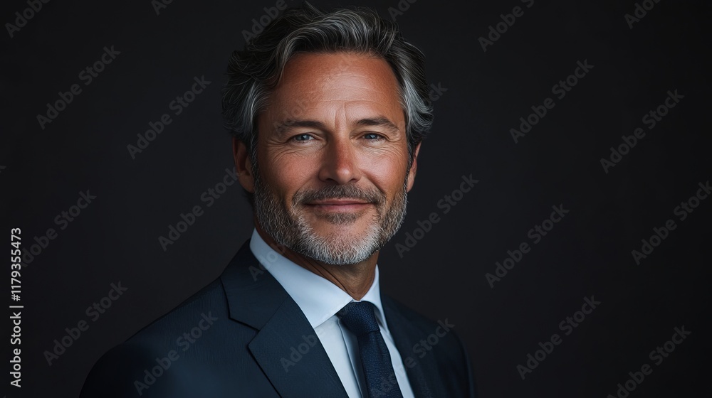 Portrait of a Smiling Man in a Suit Portrait of a Smiling Man in a Suit
