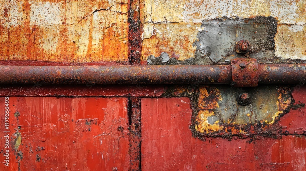 Rusty Red Metal Texture: Abstract Close-Up of Corroded Surface Rusty Red Metal Texture: Abstract Close-Up of Corroded Surface