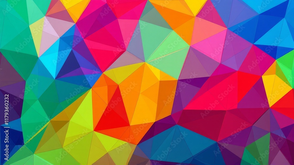 Colorful Polygonal Abstract Geometric Pattern Colorful Polygonal Abstract Geometric Pattern