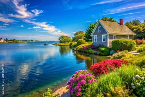 Charming Waterfront Cottage, Point Judith Pond, Narragansett, RI - Scenic Summer Vacation Home photo