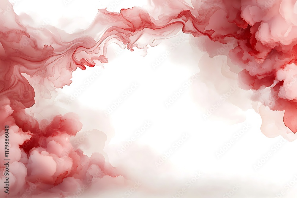 Fototapeta premium Valentine's day love celebration abstract red cloud design graphic art emotional theme