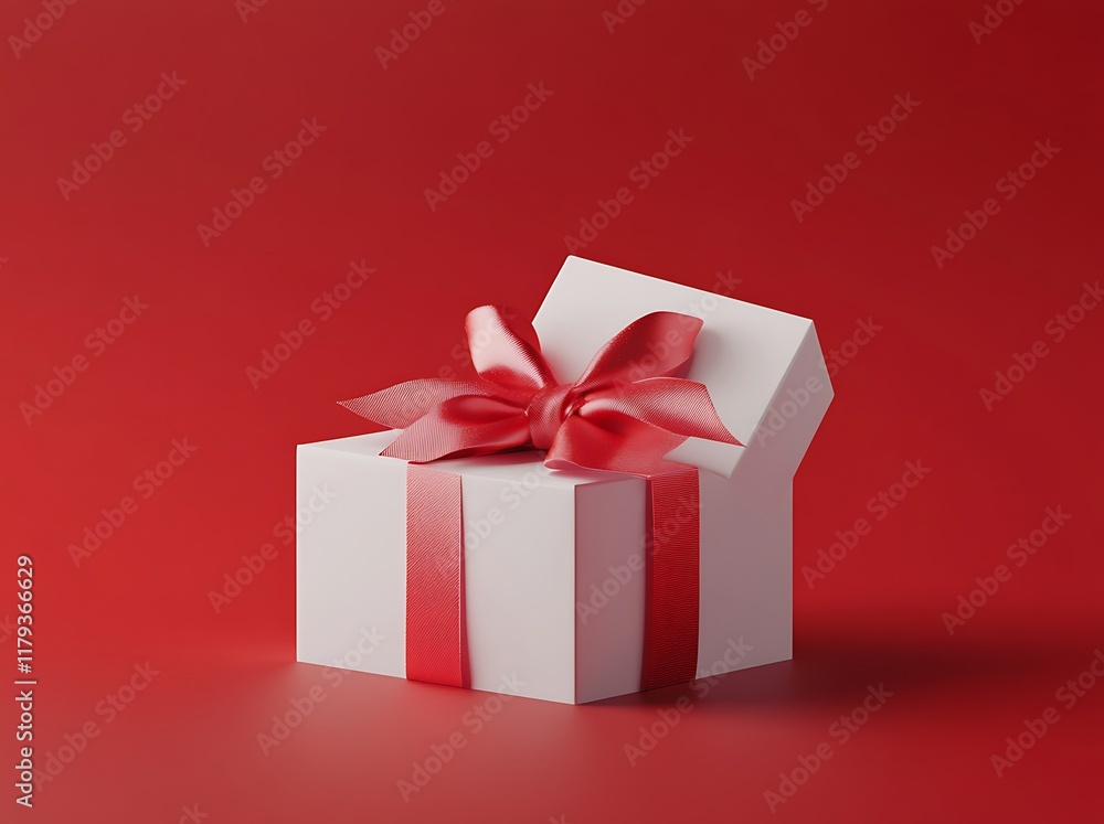 Obraz premium gift box with ribbon