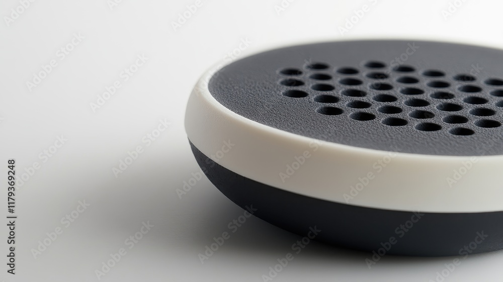 Modern Bluetooth Speaker on Minimalist Background Modern Bluetooth Speaker on Minimalist Background