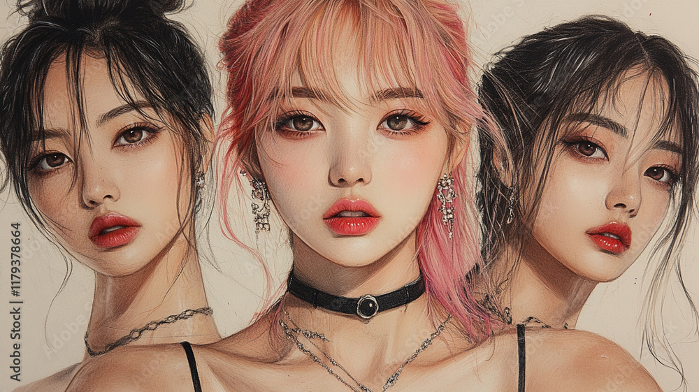 Obraz premium korean kpop idol