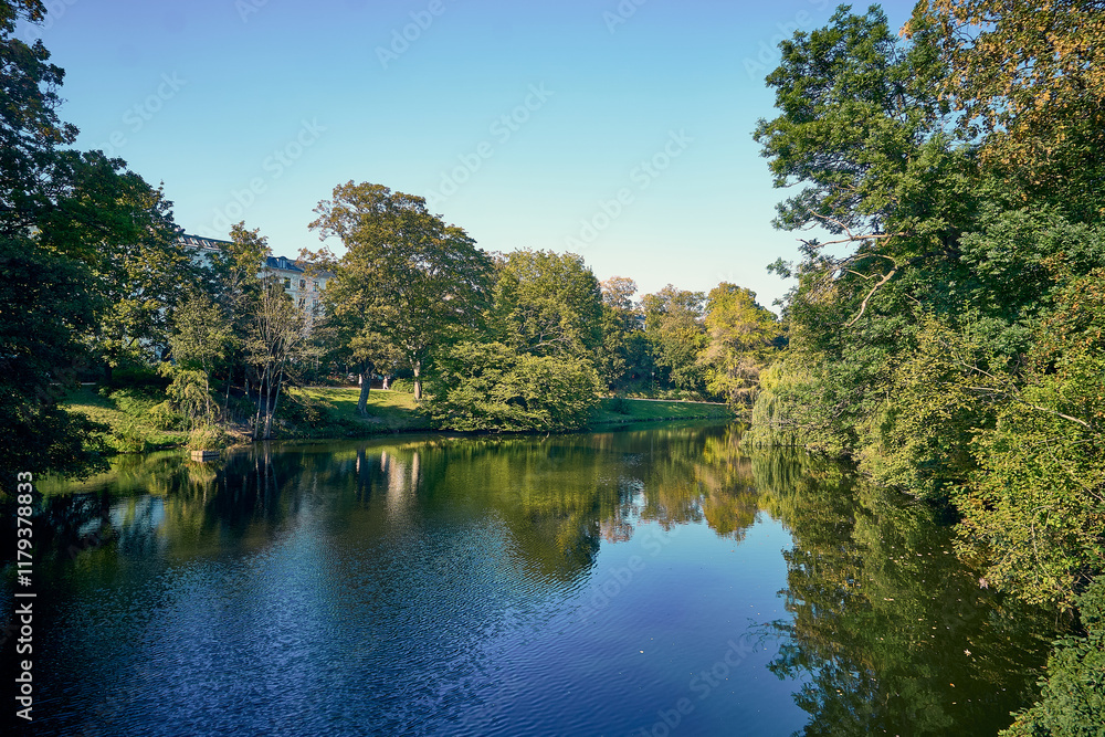 Ørstedsparken in Kopenhagen, Dänemark Ørstedsparken in Kopenhagen, Dänemark